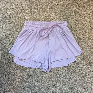Purple Flowy Athletic shorts